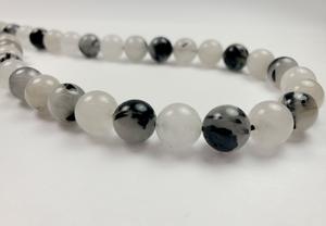 ST75-63 10mm Round Stone - Tourmaline Quartz